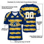 personalized kent state golden flashes layered grids navy blue jersey best selling