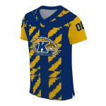 personalized kent state golden flashes stripe block navy blue jersey best selling