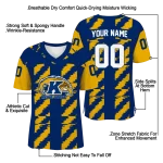 personalized kent state golden flashes stripe block navy blue jersey best selling
