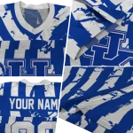 personalized kentucky wildcats stripe splatter blue jersey best selling