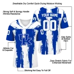 personalized kentucky wildcats striped texture blue jersey best selling