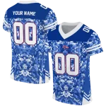 personalized la tech mirrored pattern blue jersey best selling