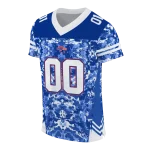 personalized la tech mirrored pattern blue jersey best selling
