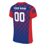 personalized la tech stacked rectangle blue jersey best selling