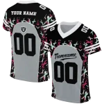 personalized las vegas raiders brushstroke xs silver black jersey best selling