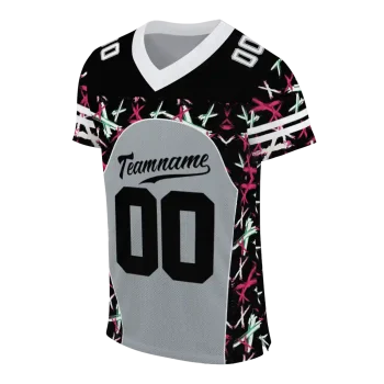 personalized las vegas raiders brushstroke xs silver black jersey fashion forward