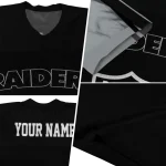 personalized las vegas raiders halftone fade black jersey best selling