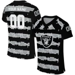 personalized las vegas raiders layered grids black jersey best selling