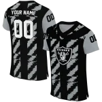 personalized las vegas raiders stripe block black jersey best selling