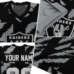 personalized las vegas raiders stripe block black jersey best selling