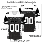 personalized las vegas raiders tire arrows black white jersey best selling
