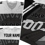 personalized las vegas raiders tire arrows black white jersey best selling