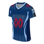 personalized liberty flames dynamic dots blue jersey best selling