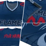 personalized liberty flames dynamic dots blue jersey best selling