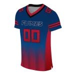 personalized liberty flames halftone sweep blue black jersey best selling