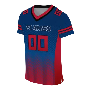 personalized liberty flames halftone sweep blue black jersey fashion forward
