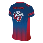 personalized liberty flames halftone sweep blue black jersey best selling