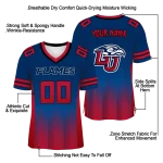 personalized liberty flames halftone sweep blue black jersey best selling