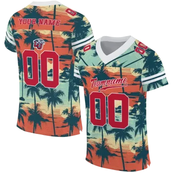 personalized liberty flames horizon palm sunset jersey best selling