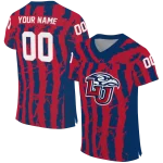 personalized liberty flames stripe splatter red jersey best selling