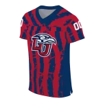 personalized liberty flames stripe splatter red jersey best selling