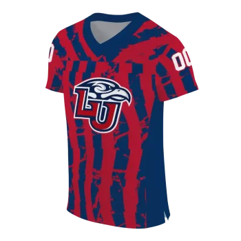 personalized liberty flames stripe splatter red jersey fashion forward