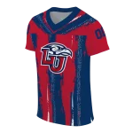 personalized liberty flames striped texture red jersey best selling