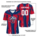 personalized liberty flames striped texture red jersey best selling