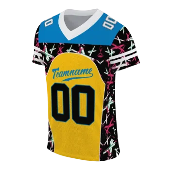 personalized los angeles chargers brushstroke xs gold black jersey fashion forward