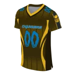 personalized los angeles chargers dynamic dots gold jersey best selling
