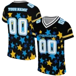 personalized los angeles chargers star cluster black jersey best selling