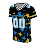 personalized los angeles chargers star cluster black jersey best selling