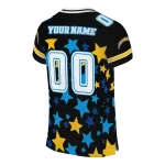 personalized los angeles chargers star cluster black jersey best selling