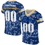 personalized los angeles rams camouflage abstract blue jersey best selling