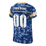 personalized los angeles rams camouflage abstract blue jersey best selling