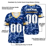 personalized los angeles rams camouflage abstract blue jersey best selling