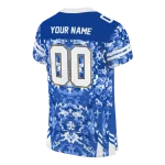 personalized los angeles rams mirrored pattern blue jersey best selling