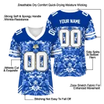 personalized los angeles rams mirrored pattern blue jersey best selling