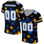 personalized los angeles rams star cluster black jersey best selling