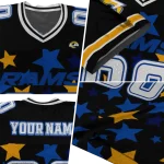 personalized los angeles rams star cluster black jersey best selling