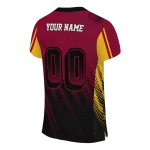 personalized louisiana monroe warhawks halftone flow red black jersey best selling