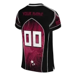 personalized louisiana monroe warhawks halftone slant red black jersey best selling