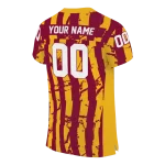 personalized louisiana monroe warhawks stripe splatter red jersey best selling