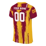 personalized louisiana monroe warhawks striped texture red jersey best selling