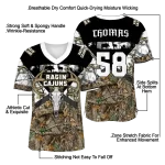personalized louisiana ragin cajuns antler skull camouflage hunting jersey best selling