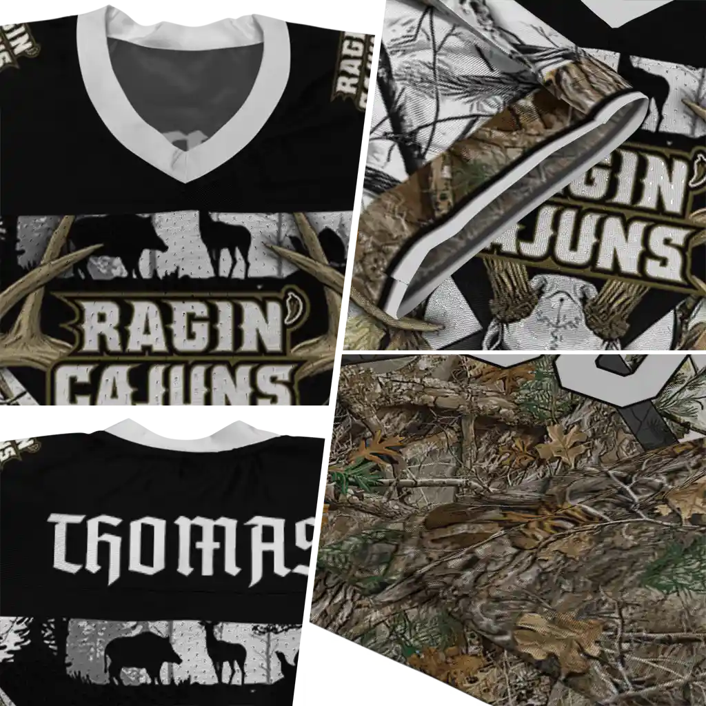personalized louisiana ragin cajuns antler skull camouflage hunting jersey new arrival personalized louisiana ragin cajuns antler skull camouflage hunting jersey new arrival