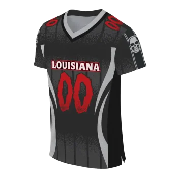 personalized louisiana ragin cajuns dynamic dots black jersey fashion forward