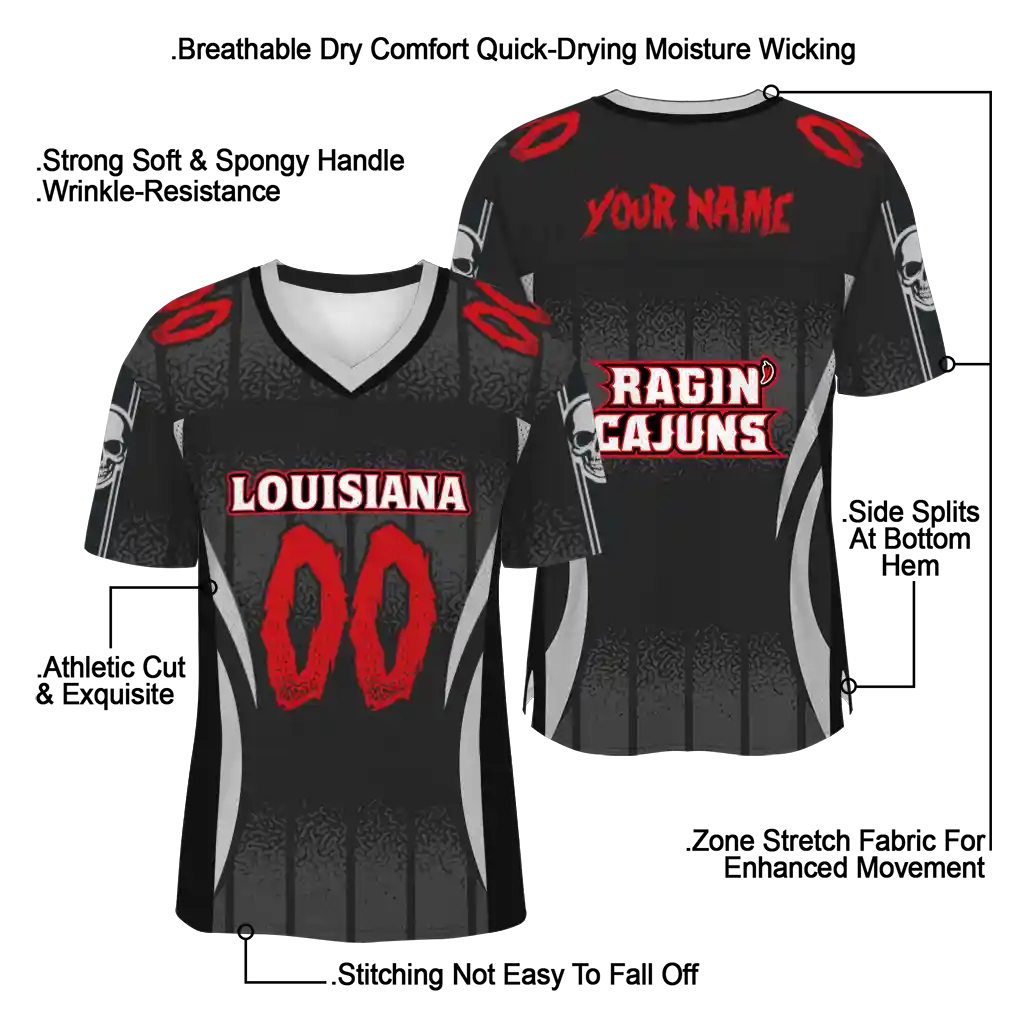 personalized louisiana ragin cajuns dynamic dots black jersey latest model personalized louisiana ragin cajuns dynamic dots black jersey latest model
