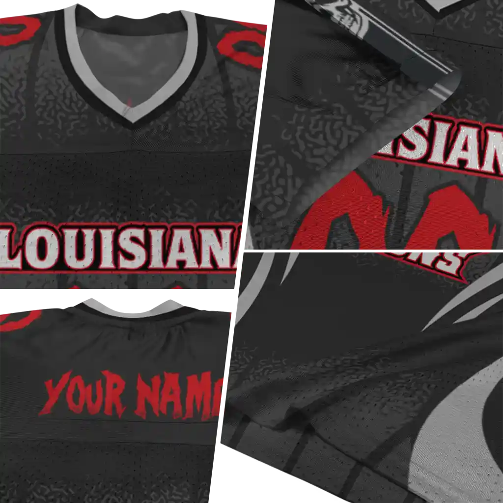 personalized louisiana ragin cajuns dynamic dots black jersey new arrival personalized louisiana ragin cajuns dynamic dots black jersey new arrival