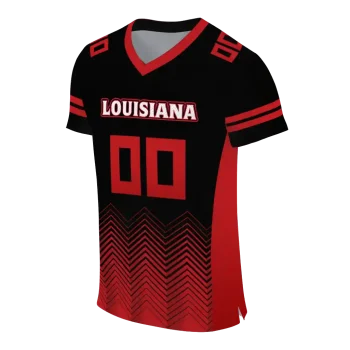 personalized louisiana ragin cajuns halftone sweep black jersey fashion forward